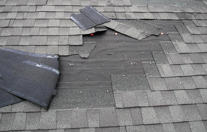 Wind-Damaged Shingle Repair