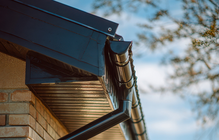 Choose Black Galvanized Steel Gutters